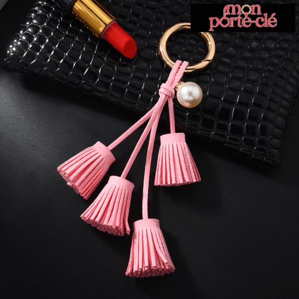 Porte-clé avec franges tendance