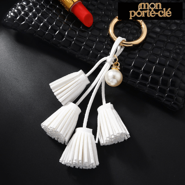 Porte-clé classique avec design frangé