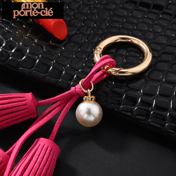 Accessoire porte-clé frange stylé