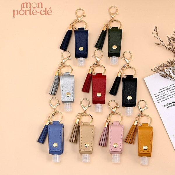 Porte-clé avec compartiment pour gel