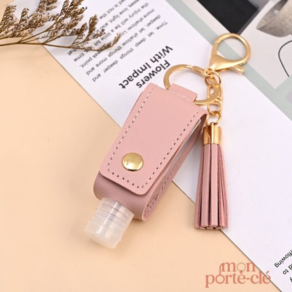 Porte-clé design pour gel hydroalcoolique