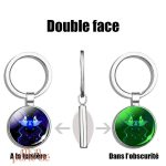 Accessoire de mode astrologique : porte-clé Gémeaux