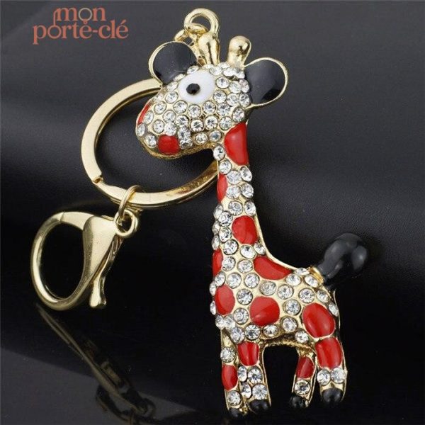 Porte-clé girafe mignon et coloré pour les amoureux des animaux