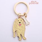 Porte-clé représentant un Golden Retriever adorable