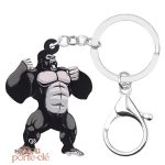 Porte-clé gorille élégant et amusant en accessoire singe