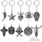 Porte-clé original avec design de crâne