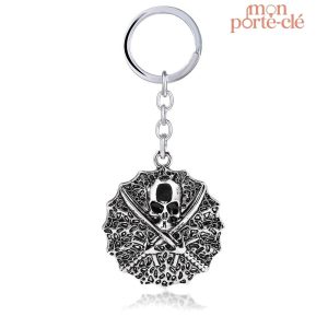 Porte-clé crâne gothique design unique