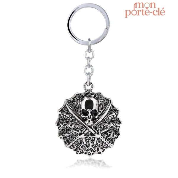 Porte-clé crâne gothique design unique