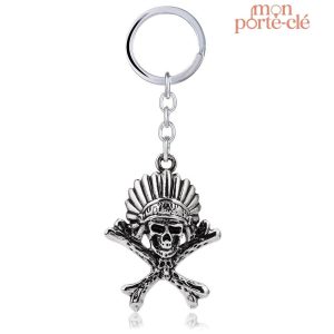 Accessoire porte-clé crâne stylé