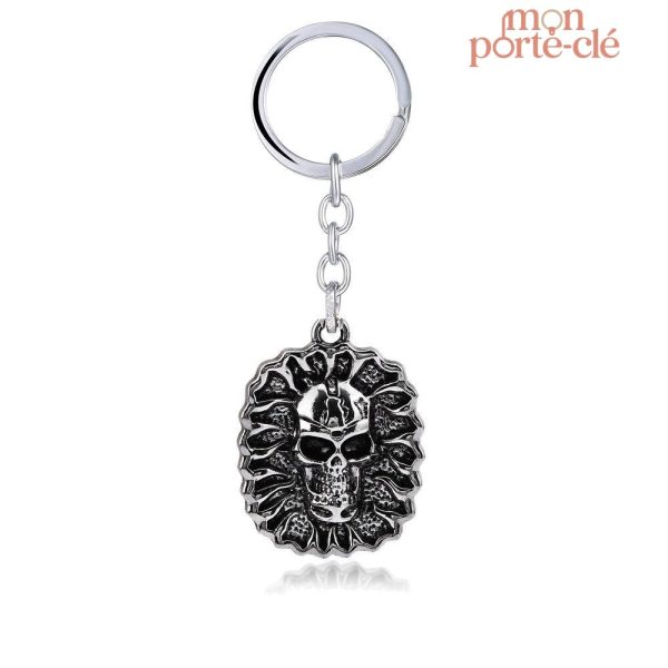 Porte-clé gothique original crâne
