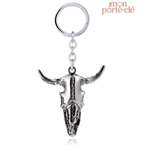 Porte-clé avec motif crâne original