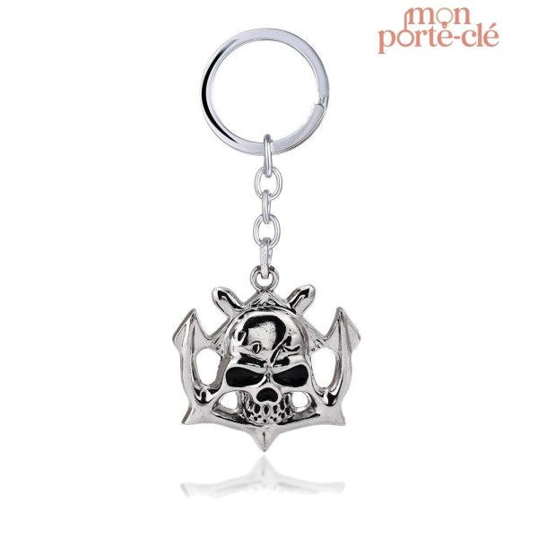 Porte-clé crâne tendance gothique