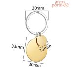 Gravure personnalisée sur porte-clé photo