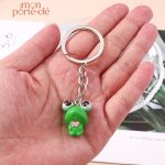 Porte-clé animal grenouille coloré pour vos clés