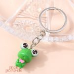 Porte-clé décoratif grenouille, accessoire original