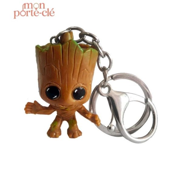 Mini Groot porte-clé original, design amusant et unique