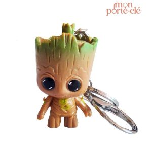 Porte-clé original inspiré du personnage de film Groot