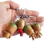 Porte-clé créatif Mini Groot, parfait pour les fans de cinéma