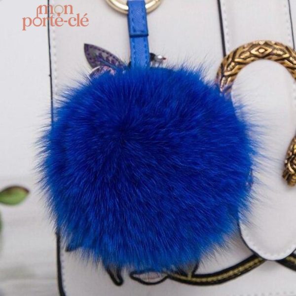 Porte-Clé avec pompon coloré