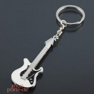 Porte-clé guitare électrique design pour passionnés de musique
