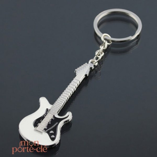 Porte-clé guitare électrique design pour passionnés de musique
