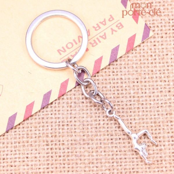 Accessoire porte-clé sportif sur le thème de la gymnastique