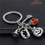 Porte-clé original avec motif Halloween amusant et unique