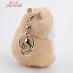 Porte-clé peluche hamster, accessoire pratique et charmant