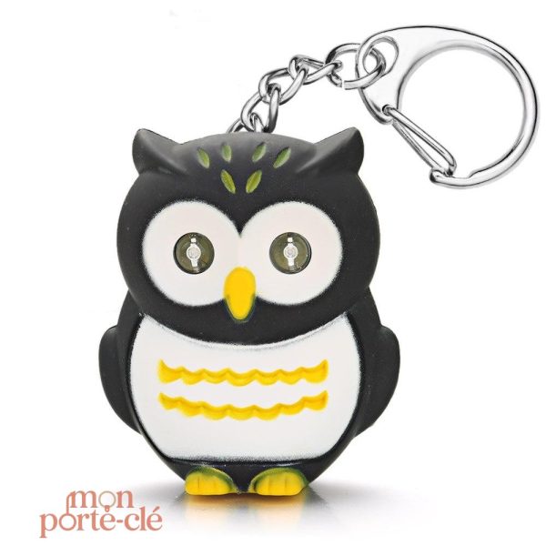 Porte-clé Chouette coloré en résine