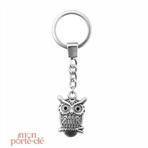 Porte-clé hibou design, idéal pour les amoureux des hiboux