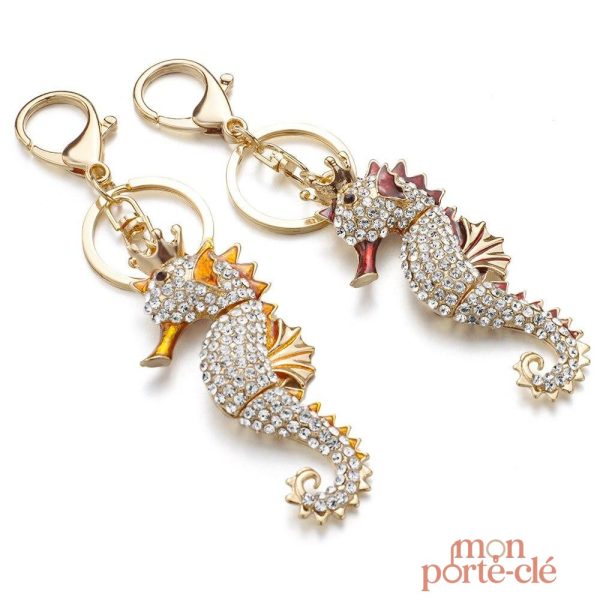 Porte-clé animalier : hippocampe pour un look original