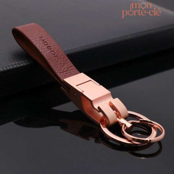 Porte-clé homme cuir luxe élégant et raffiné