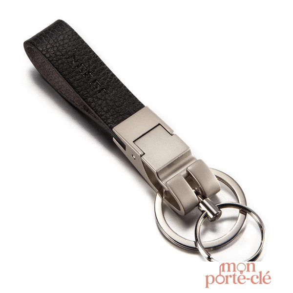 Porte-clé chic en cuir, parfait pour homme