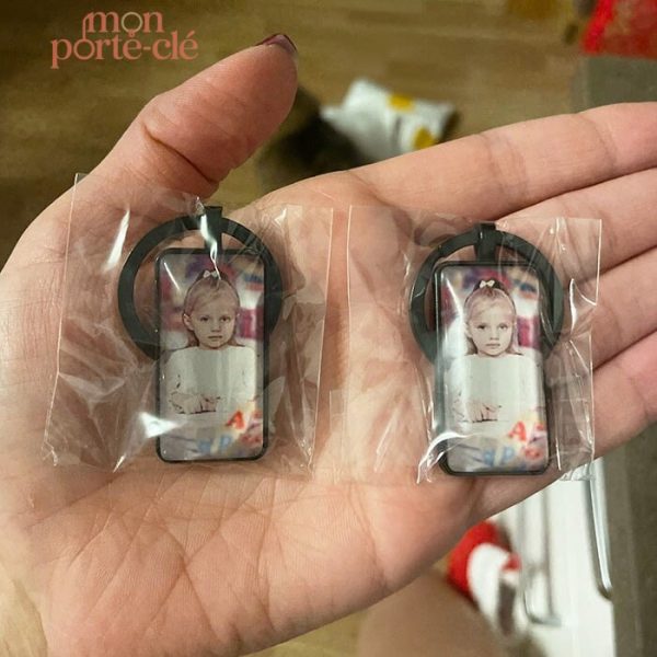 Porte-clé photo homme, accessoire idéal et unique