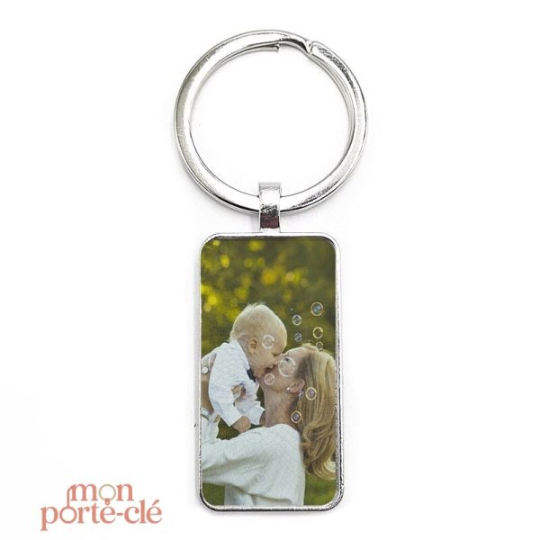 Porte-clé homme, cadeau personnalisé avec image