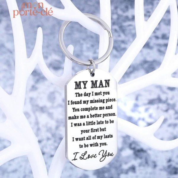 Porte-clé chic homme, expression de l'affection