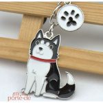 Accessoire porte-clé Husky, idéal pour personnaliser vos clés