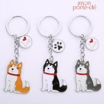 Porte-clé chien stylisé, ajout unique à votre collection d'accessoires