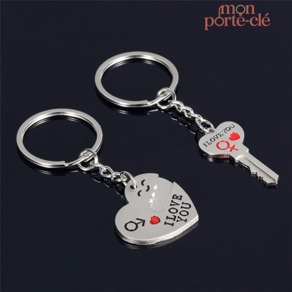 Porte-clé symbole d'amour et d'affection