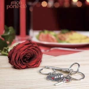 Porte-clé design I Love You pour les amoureux