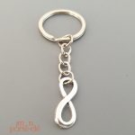 Porte-clé Signe Infini en métal élégant