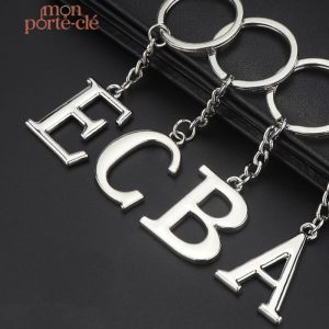 Porte-Clé Initiale Personnalisé