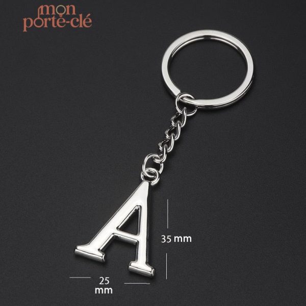 Porte-Clé Personnalisé avec Initiale