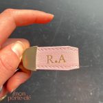 Porte-Clé Initiale Cuir pour Homme et Femme