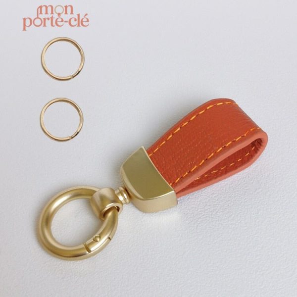 Porte-Clé en Cuir avec Lettre Initiale