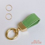 Porte-Clé en Cuir Design Initiale