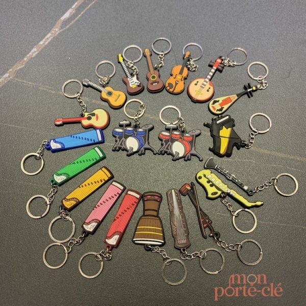 Porte-clé musical en forme d'instrument classique