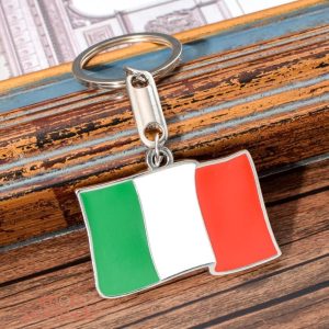 Porte-clé original avec drapeau de l'Italie