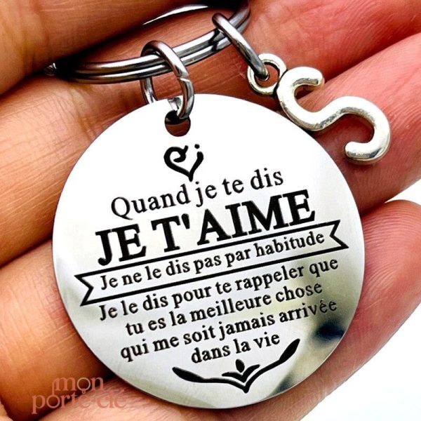 Porte-clé romantique pour les amoureux