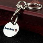 Porte-Clé Jeton de Caddie Publicitaire